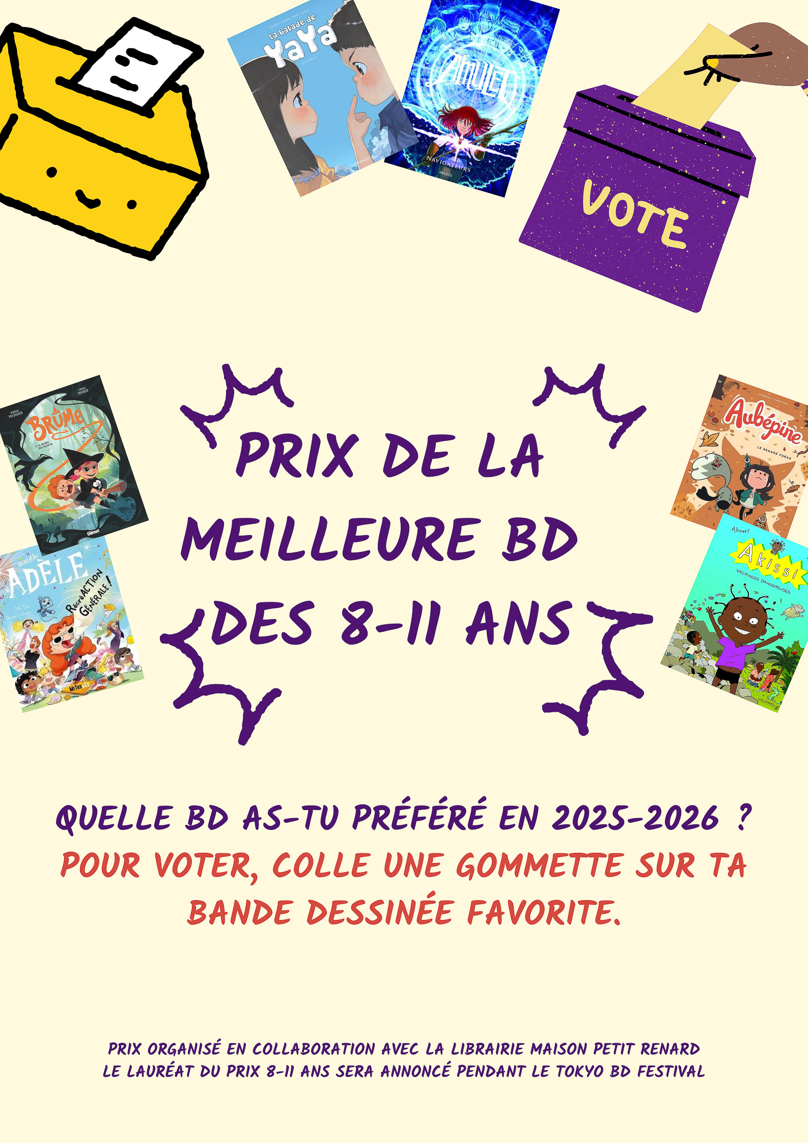 Affiche vote Prix meilleure BD 2526 8-11 ans – 1